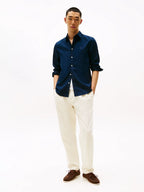 Camisa Tommy Hilfiger Mangas Largas Lisa Para Caballeros by Tommy Hilfiger