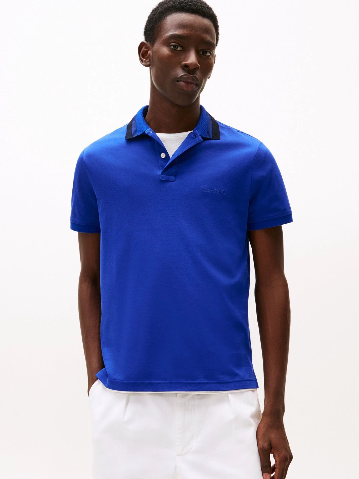 Poloshirt Tommy Hilfiger Mangas Cortas Liso Para Caballeros by Tommy Hilfiger