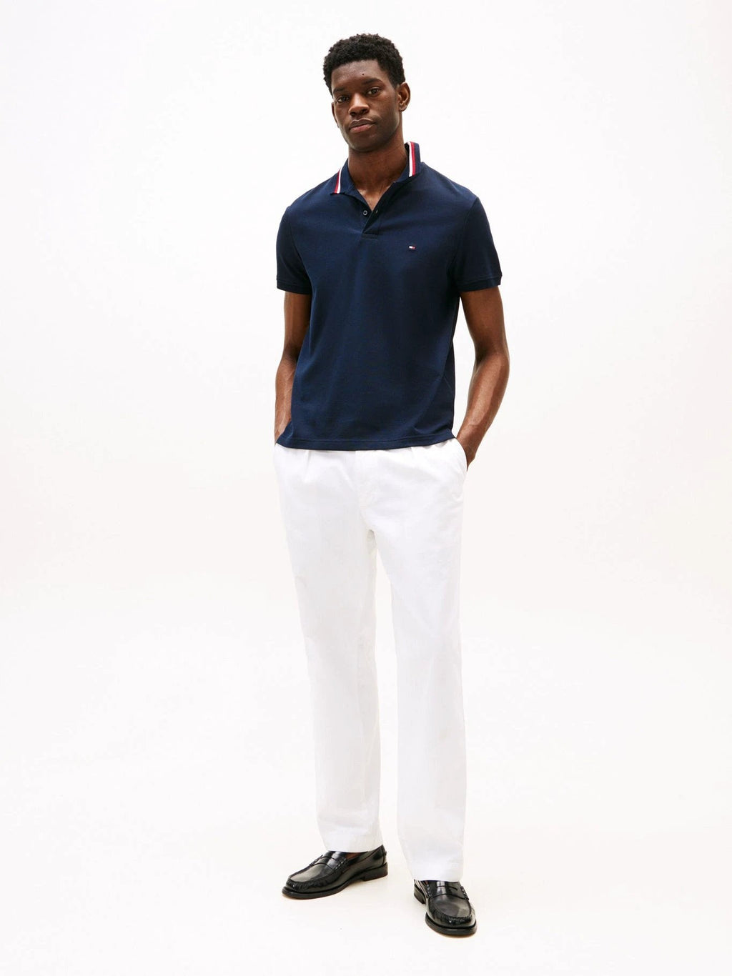 Poloshirt Tommy Hilfiger Mangas Cortas Liso Para Caballeros by Tommy Hilfiger