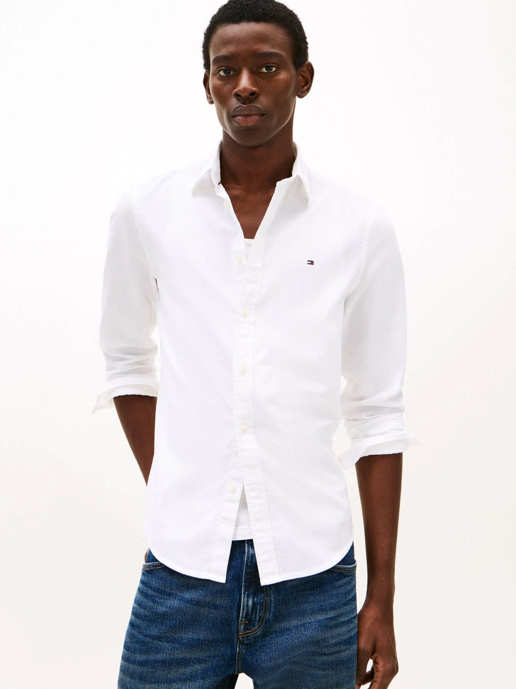 Camisa Tommy Hilfiger Mangas Largas Lisa Para Caballeros by Tommy Hilfiger