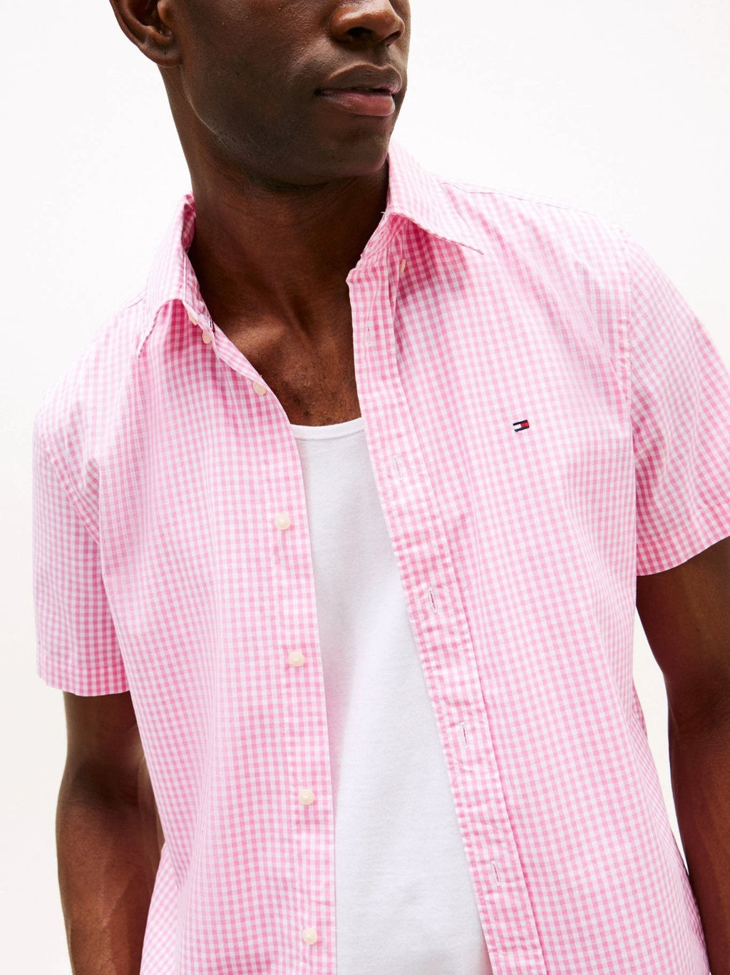 Camisa Tommy Hilfiger Mangas Cortas Cuadros Para Caballeros by Tommy Hilfiger