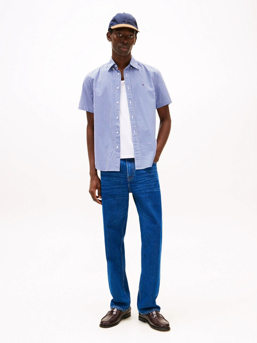 Camisa Tommy Hilfiger Mangas Cortas Cuadros Para Caballeros by Tommy Hilfiger