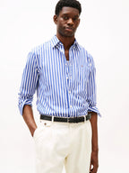 Camisa Tommy Hilfiger Mangas Largas Rayas Para Caballeros by Tommy Hilfiger