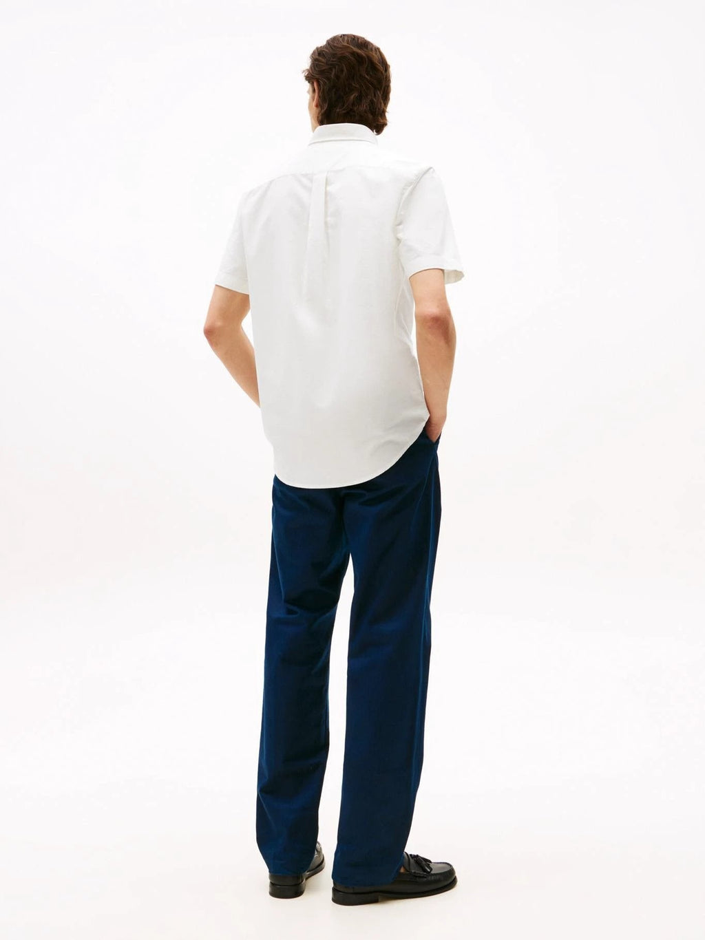 Camisa Tommy Hilfiger Mangas Cortas Lisa Para Caballeros by Tommy Hilfiger