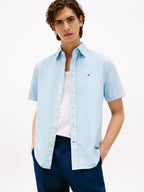 Camisa Tommy Hilfiger Mangas Cortas Lisa Para Caballeros by Tommy Hilfiger