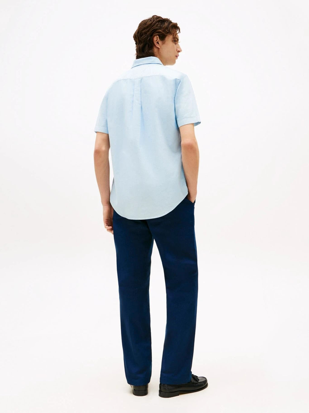 Camisa Tommy Hilfiger Mangas Cortas Lisa Para Caballeros by Tommy Hilfiger