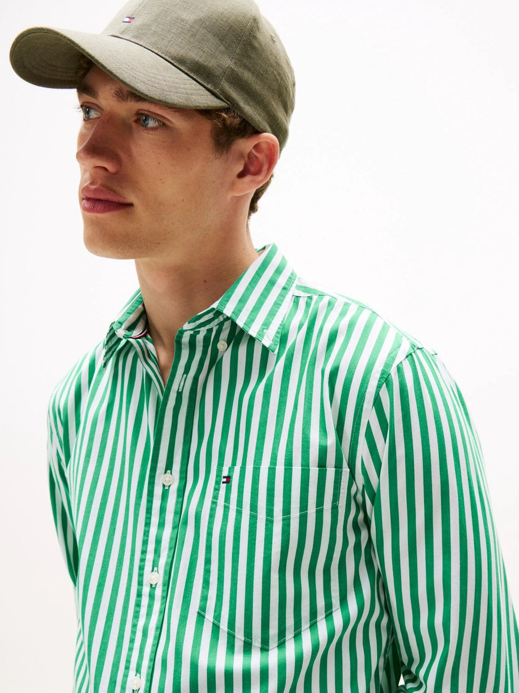 Camisa Tommy Hilfiger Mangas Largas Rayas Para Caballeros by Tommy Hilfiger