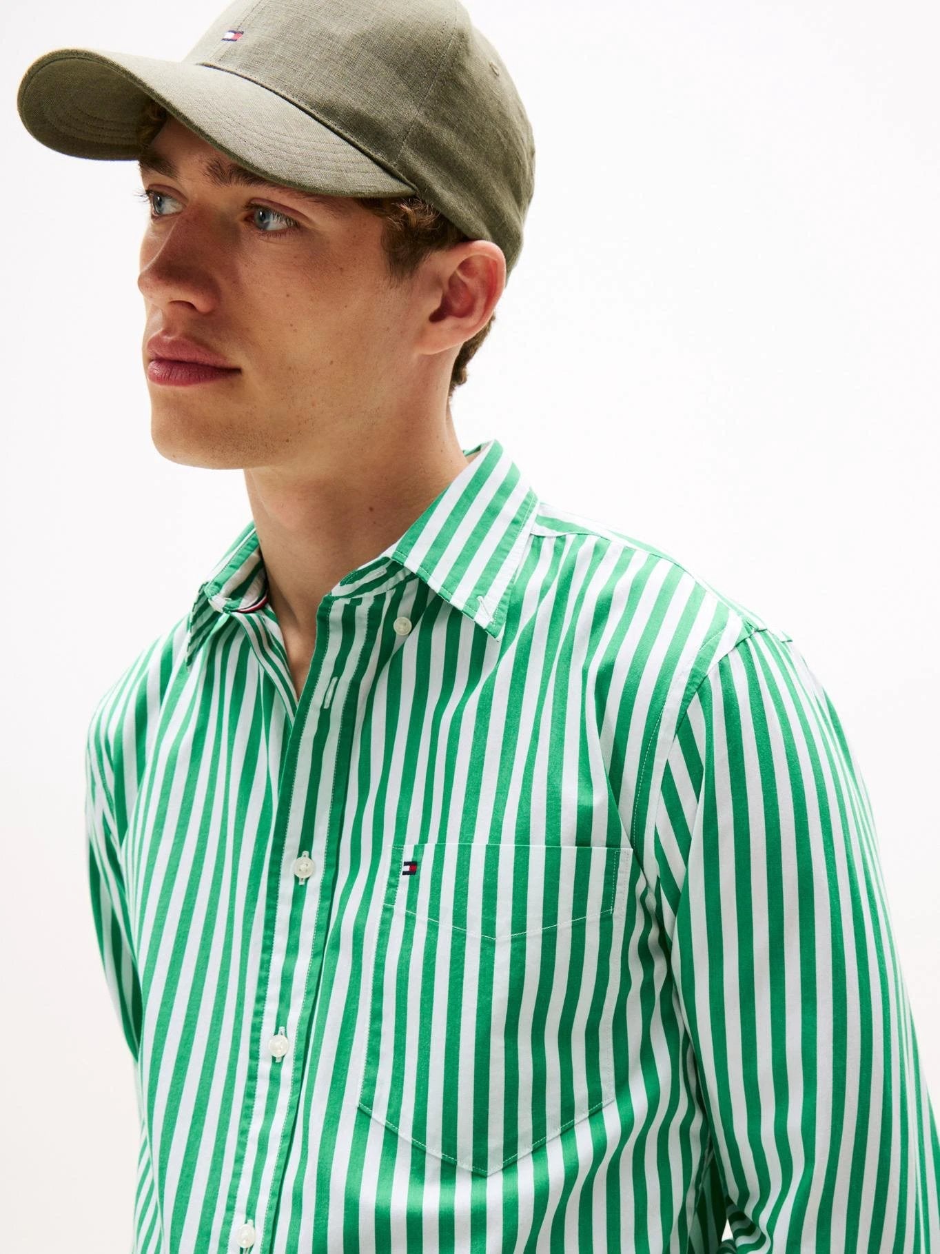 Camisa Tommy Hilfiger Mangas Largas Rayas Para Caballeros by Tommy Hilfiger