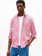 Camisa Tommy Hilfiger Mangas Largas Rayas Para Caballeros by Tommy Hilfiger