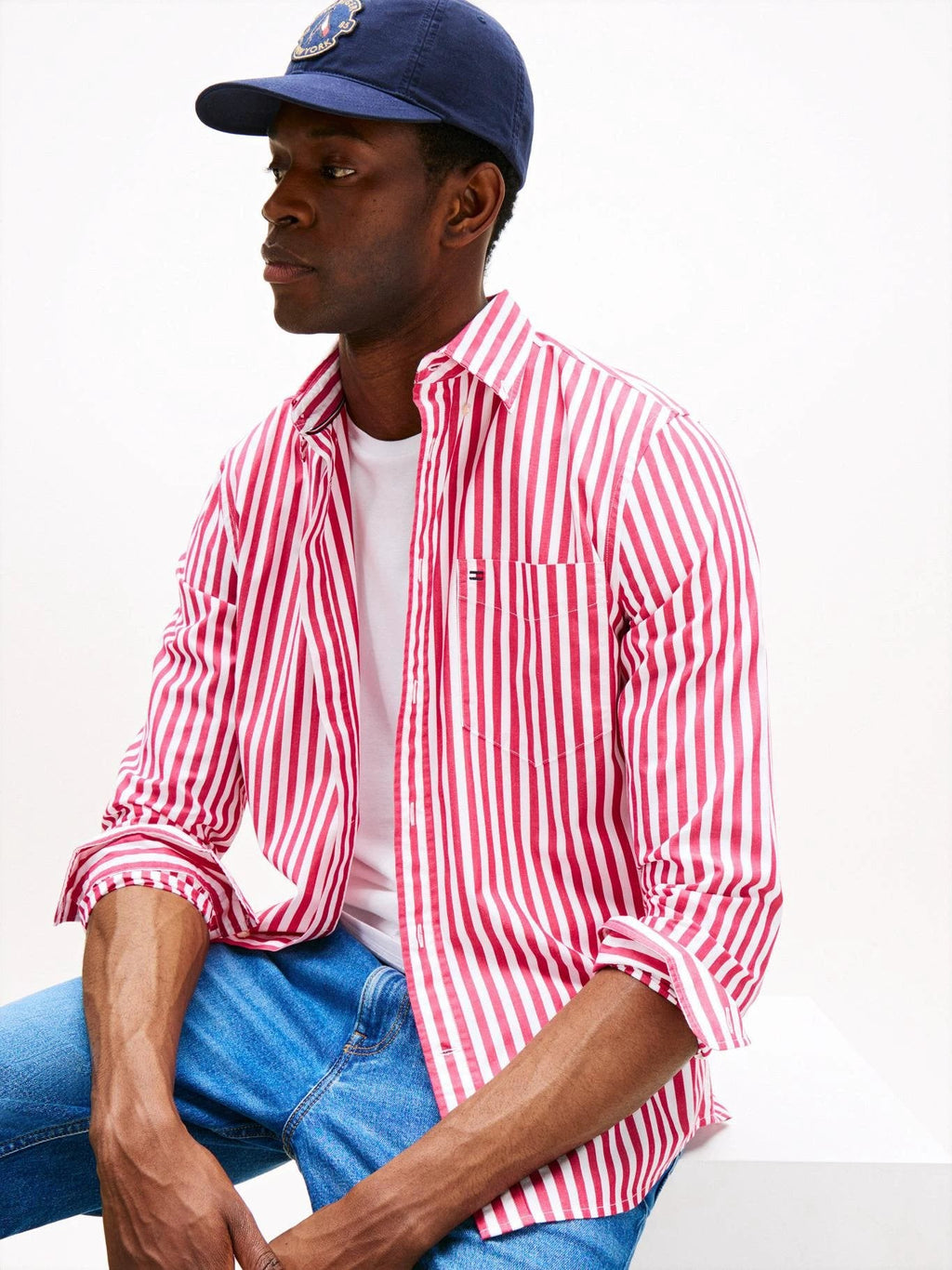 Camisa Tommy Hilfiger Mangas Largas Rayas Para Caballeros by Tommy Hilfiger