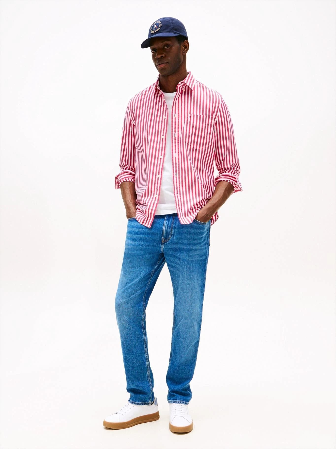 Camisa Tommy Hilfiger Mangas Largas Rayas Para Caballeros by Tommy Hilfiger