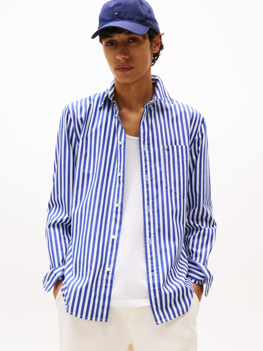 Camisa Tommy Hilfiger Mangas Largas Rayas Para Caballeros by Tommy Hilfiger