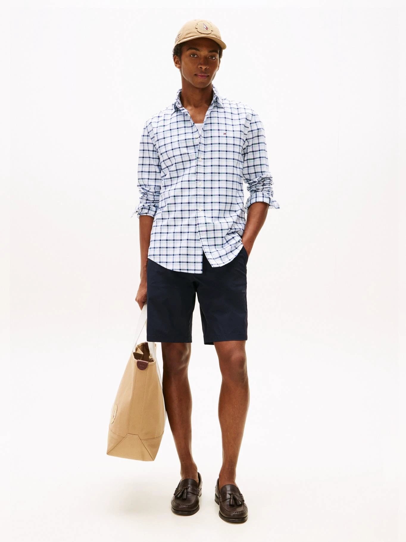Camisa Tommy Hilfiger Mangas Largas Cuadros Para Caballeros by Tommy Hilfiger