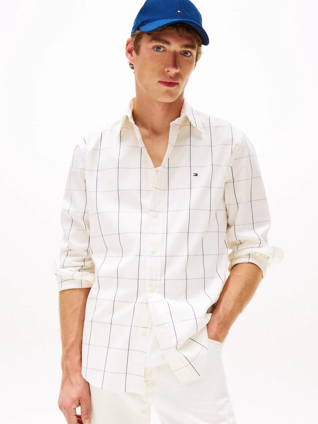Camisa Tommy Hilfiger Mangas Largas Cuadros Para Caballeros by Tommy Hilfiger