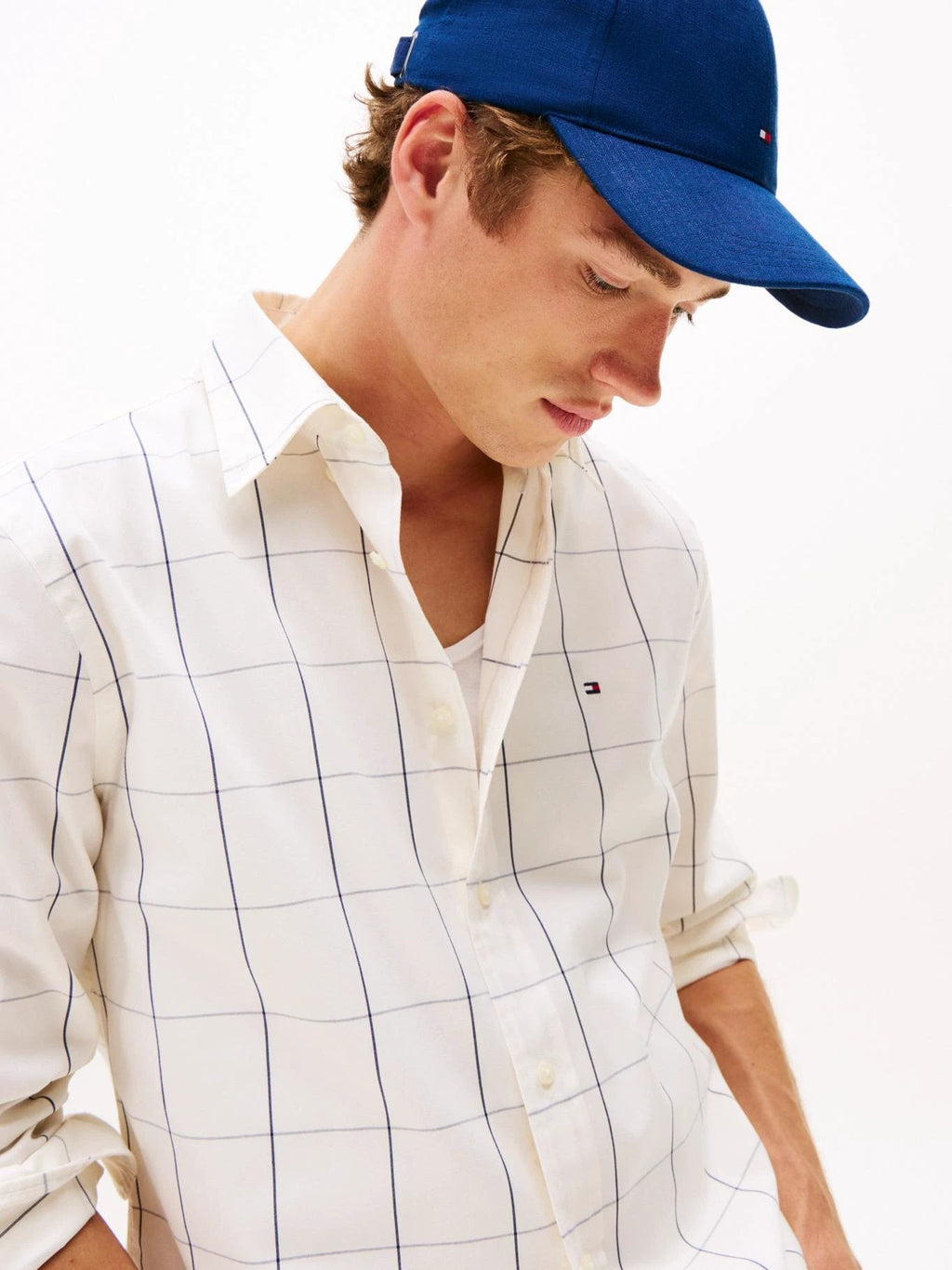 Camisa Tommy Hilfiger Mangas Largas Cuadros Para Caballeros by Tommy Hilfiger