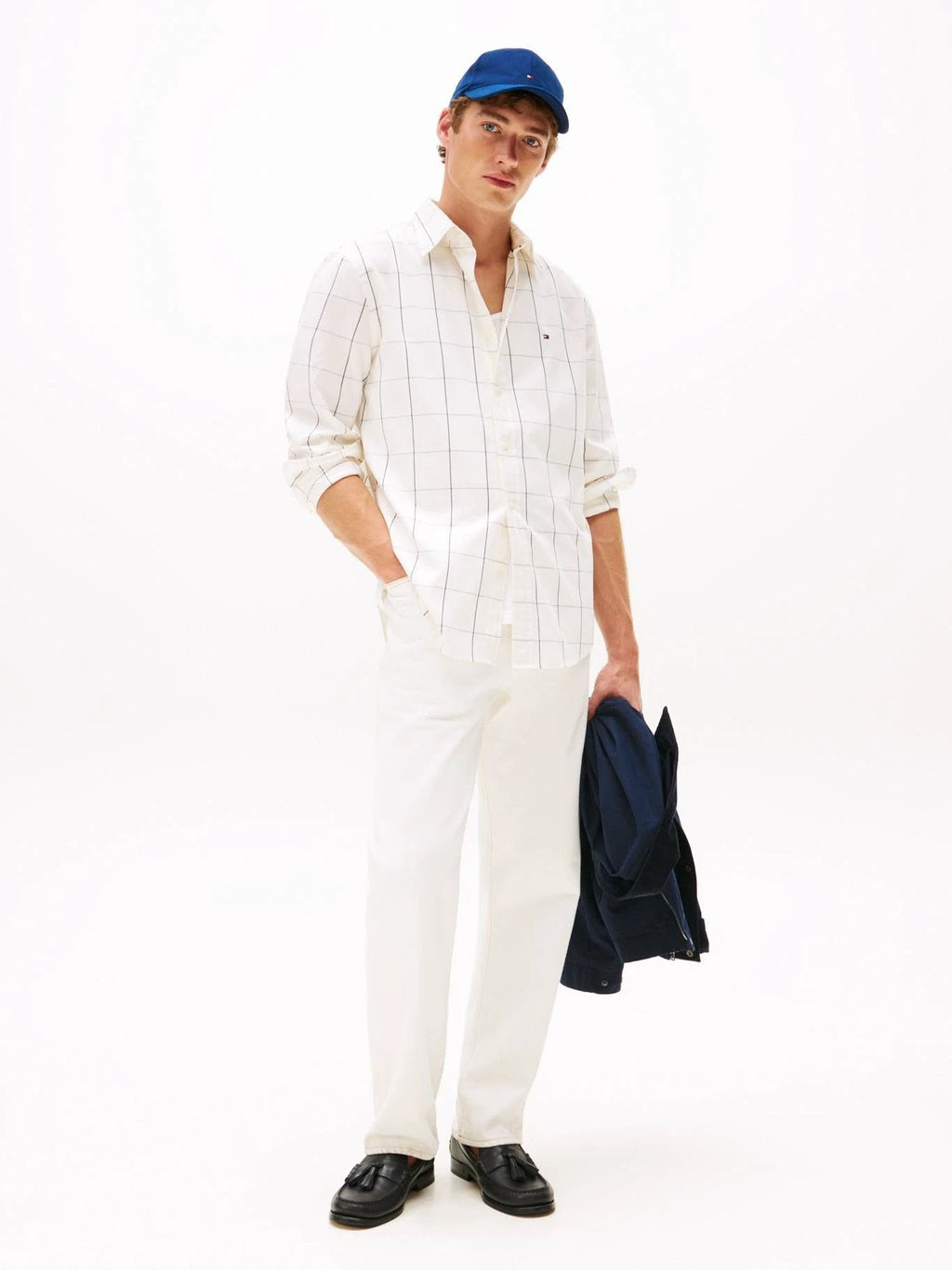 Camisa Tommy Hilfiger Mangas Largas Cuadros Para Caballeros by Tommy Hilfiger