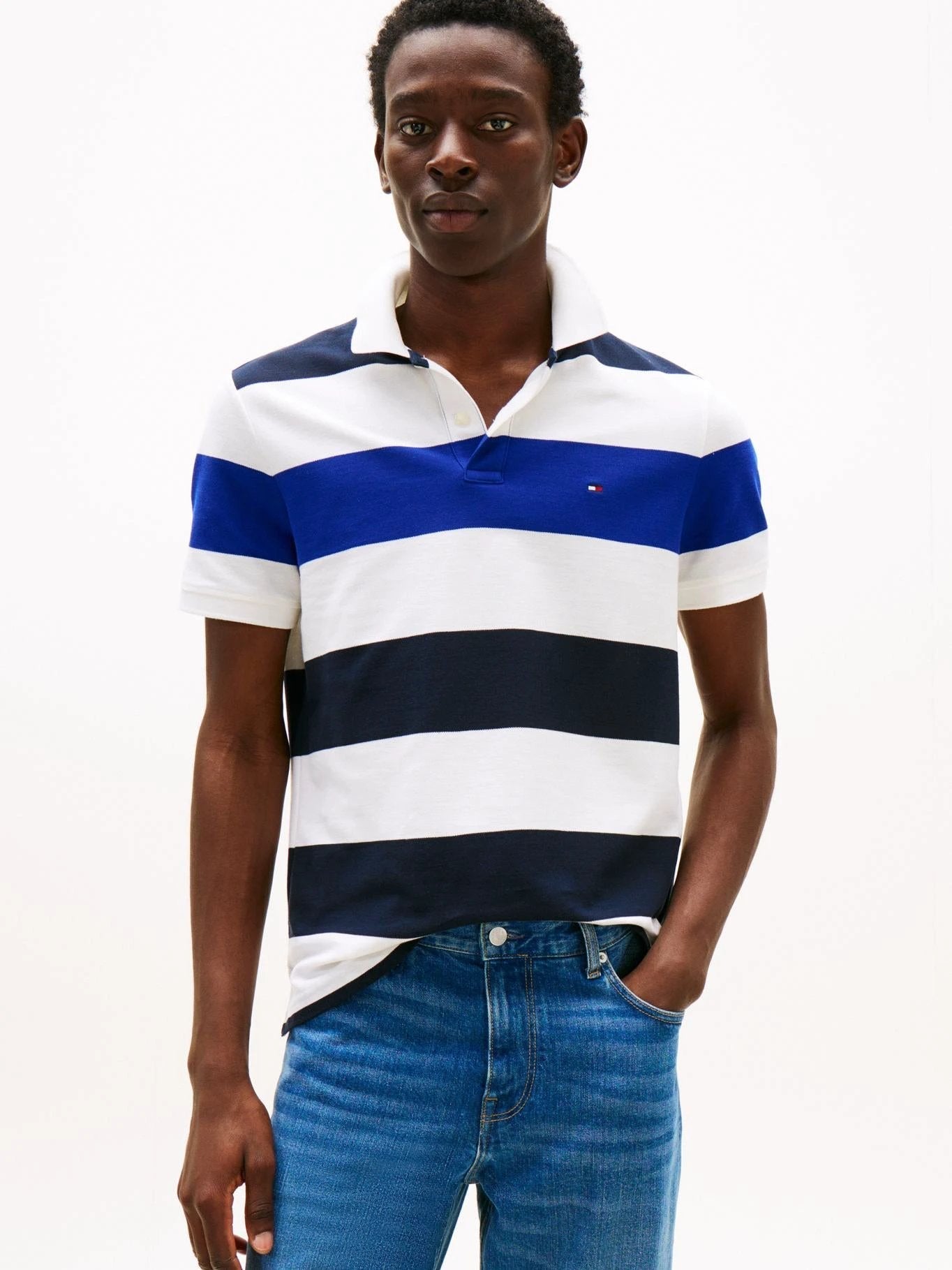 Poloshirt Tommy Hilfiger Mangas Cortas Rayas Para Caballeros by Tommy Hilfiger