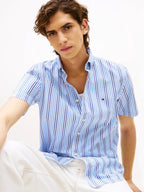 Camisa Tommy Hilfiger Mangas Cortas Rayas Para Caballeros by Tommy Hilfiger
