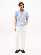 Camisa Tommy Hilfiger Mangas Cortas Rayas Para Caballeros by Tommy Hilfiger