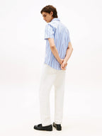 Camisa Tommy Hilfiger Mangas Cortas Rayas Para Caballeros by Tommy Hilfiger