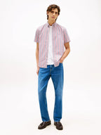 Camisa Tommy Hilfiger Mangas Cortas Rayas Para Caballeros by Tommy Hilfiger