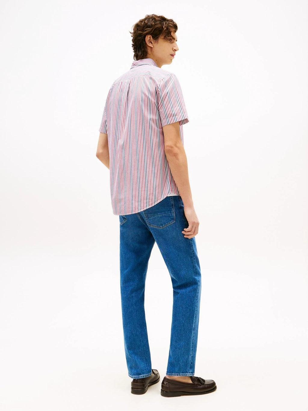 Camisa Tommy Hilfiger Mangas Cortas Rayas Para Caballeros by Tommy Hilfiger