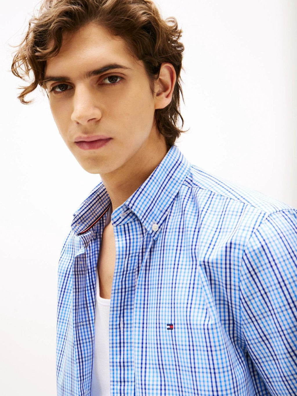 Camisa Tommy Hilfiger Mangas Cortas Cuadros Para Caballeros by Tommy Hilfiger