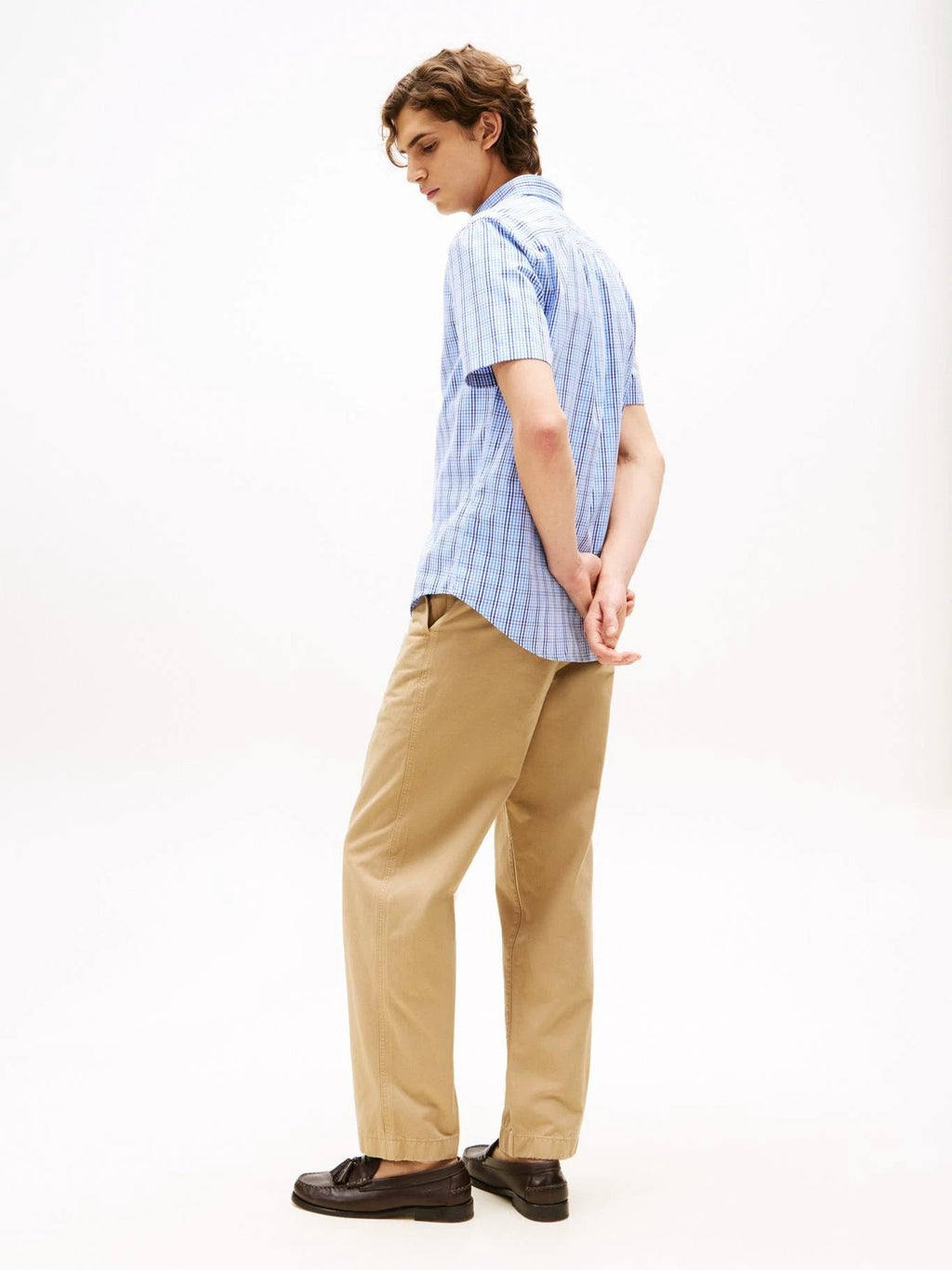 Camisa Tommy Hilfiger Mangas Cortas Cuadros Para Caballeros by Tommy Hilfiger