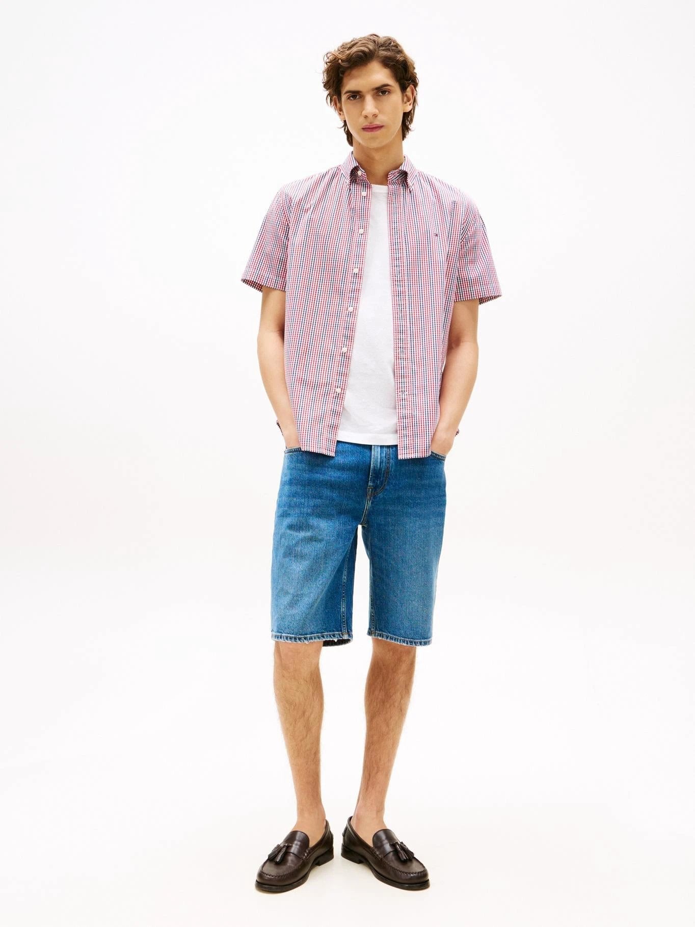 Camisa Tommy Hilfiger Mangas Cortas Cuadros Para Caballeros by Tommy Hilfiger
