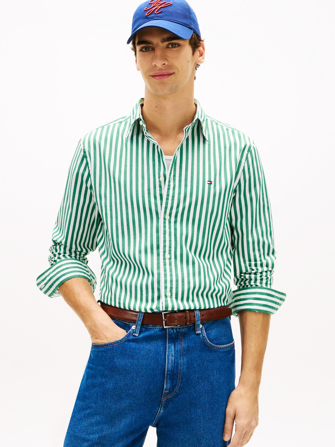Camisa Tommy Hilfiger Mangas Largas Rayas para Caballeros
