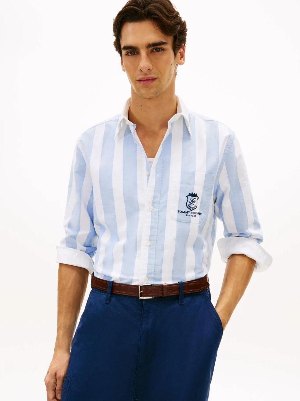 Camisa Tommy Hilfiger Mangas Largas Rayas para Caballeros