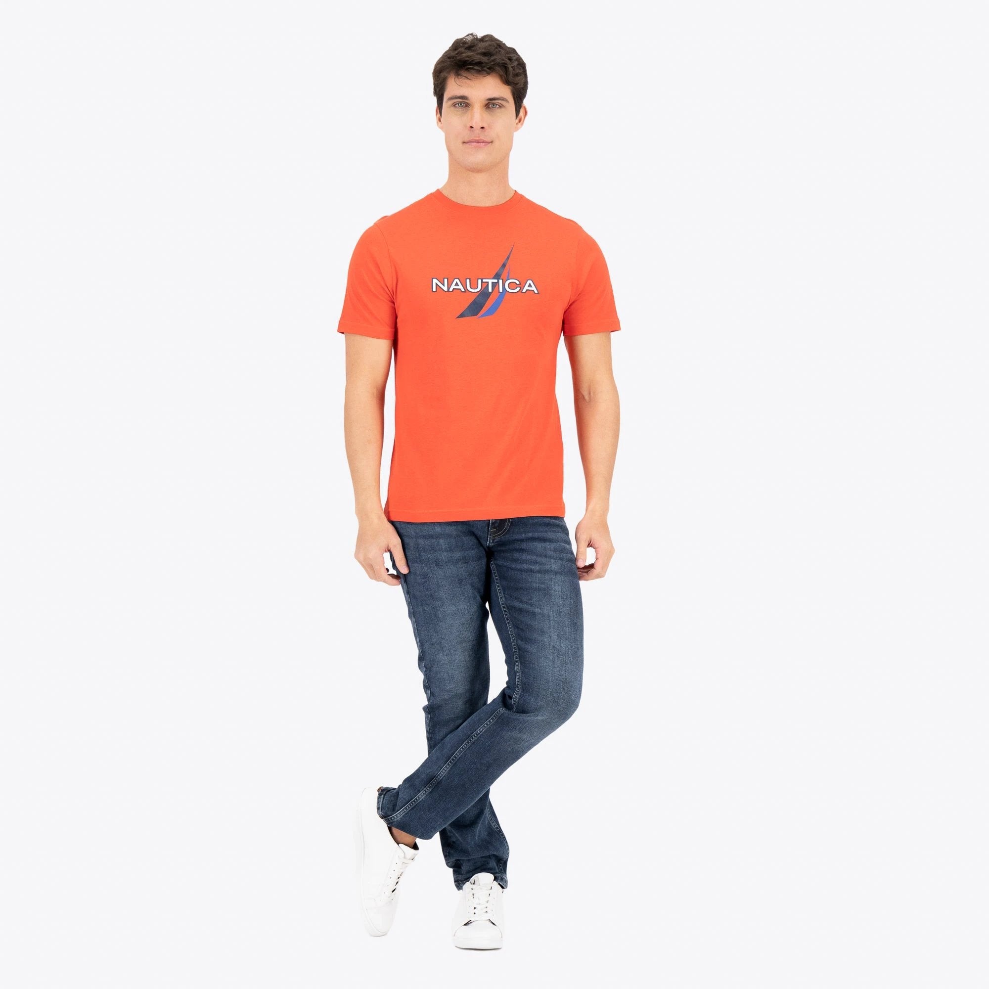 Camiseta Nautica Mangas Cortas Estampada Para Caballeros by Nautica