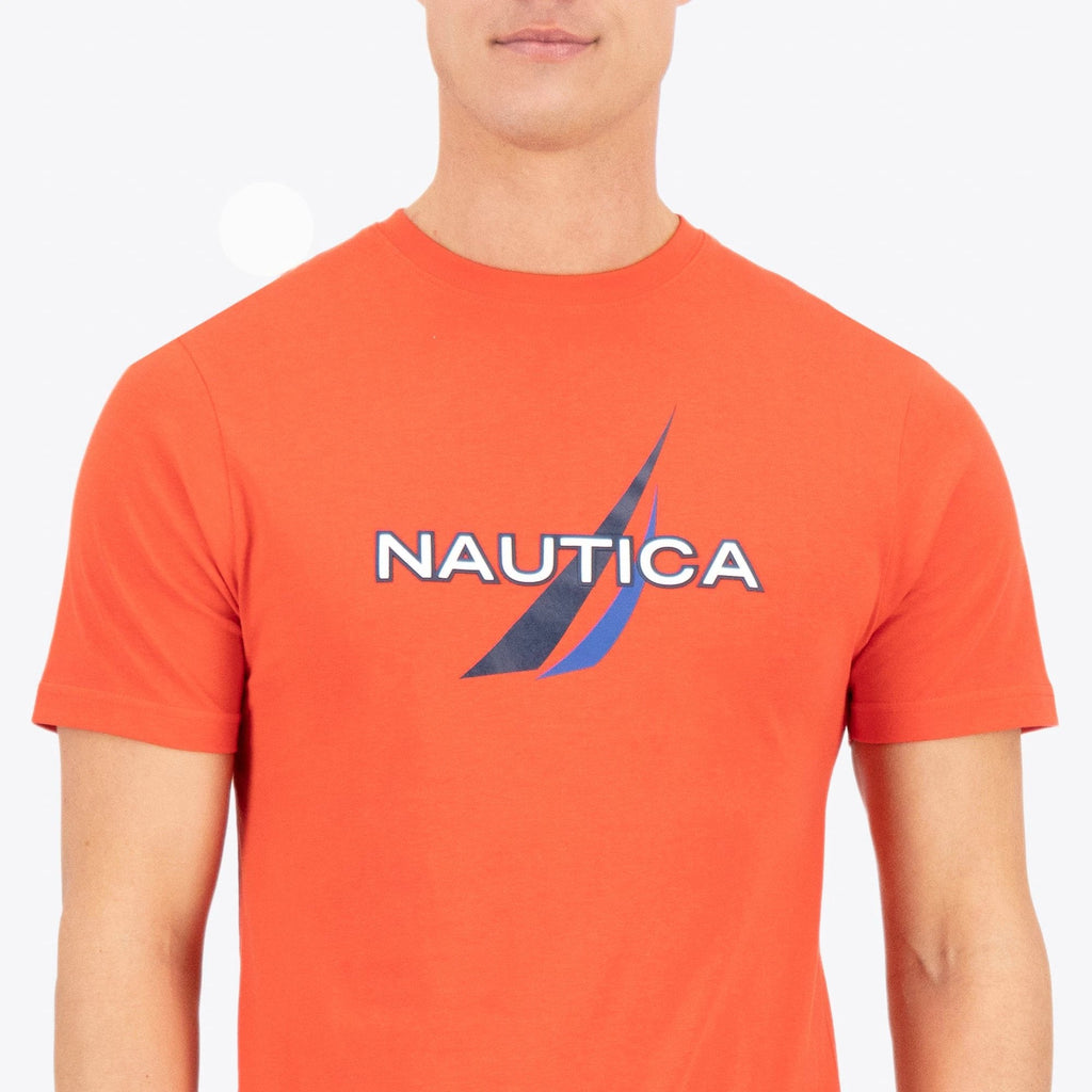 Camiseta Nautica Mangas Cortas Estampada Para Caballeros by Nautica