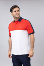 Poloshirt Nautica Mangas Cortas Combinado P/ Caballeros N1J01534-835 by Nautica
