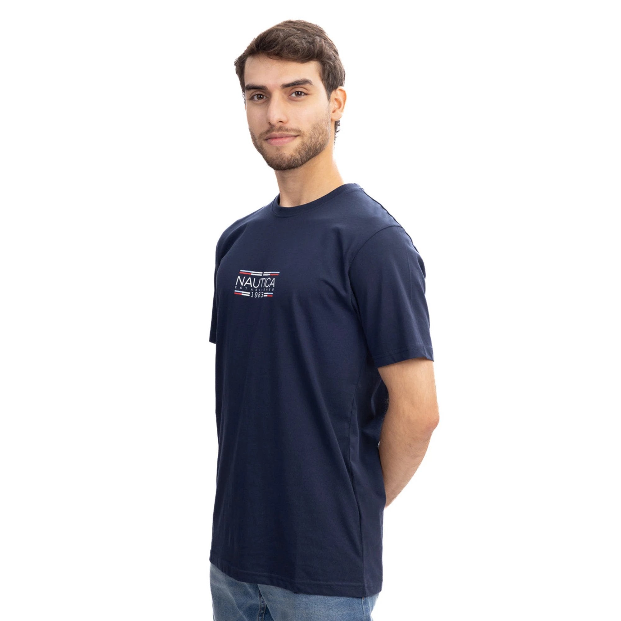 Camiseta Nautica Mangas Cortas Estampada Para Caballeros by Nautica