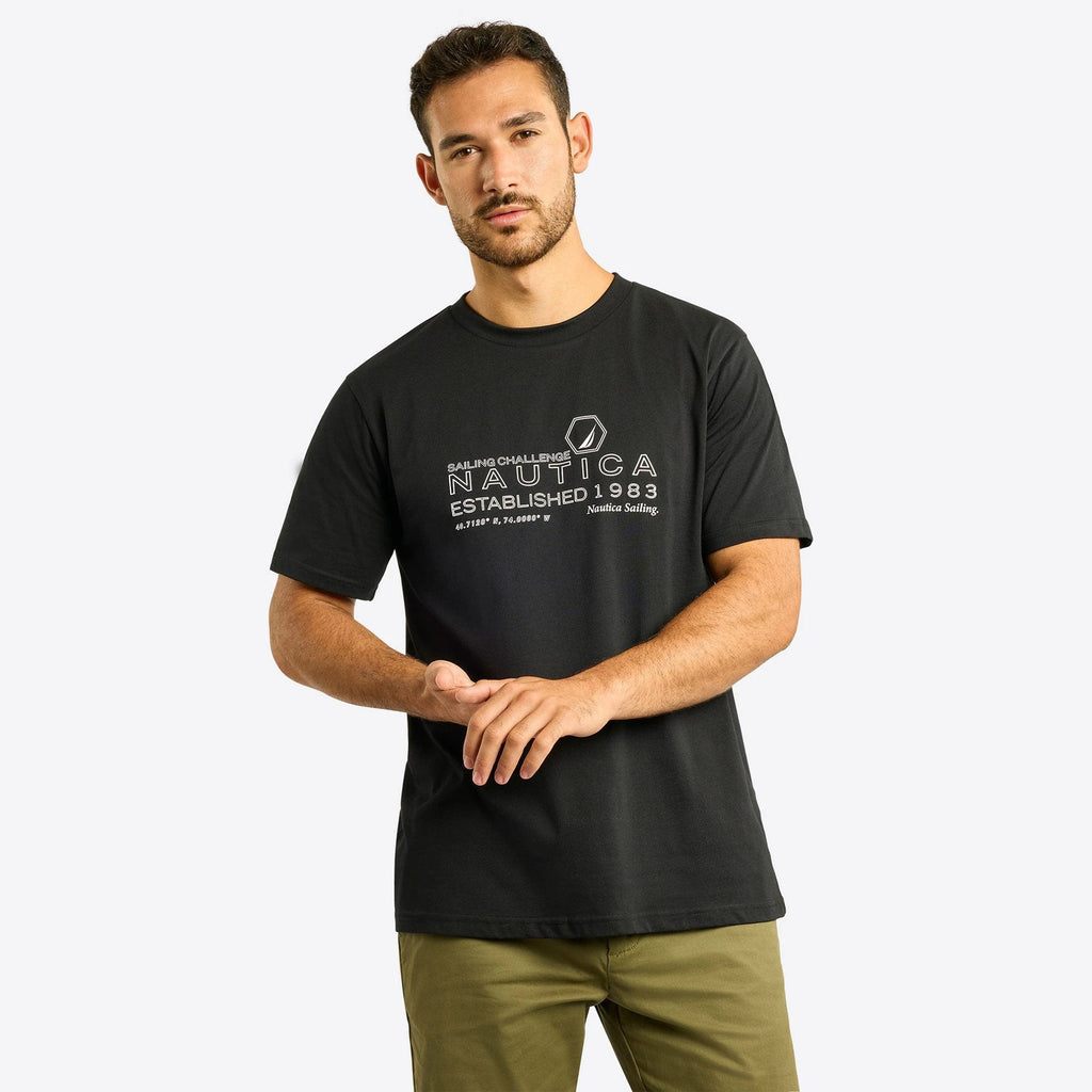 Camiseta Nautica Mangas Cortas Estampada Para Caballeros by Nautica