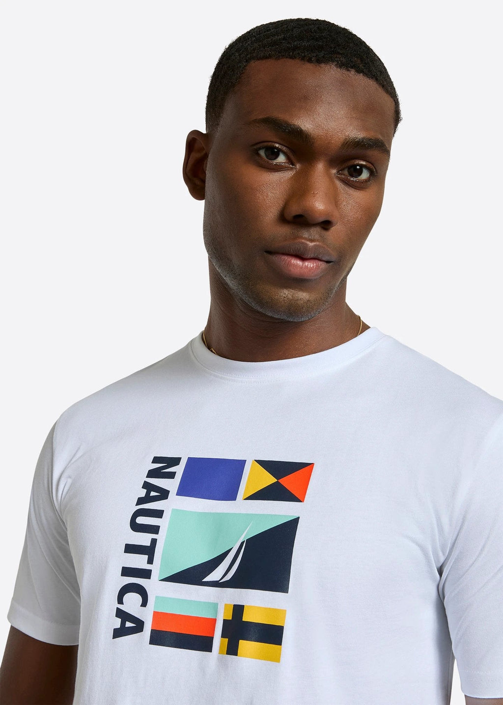 Camiseta Nautica Mangas Cortas Estampada Para Caballeros by Nautica