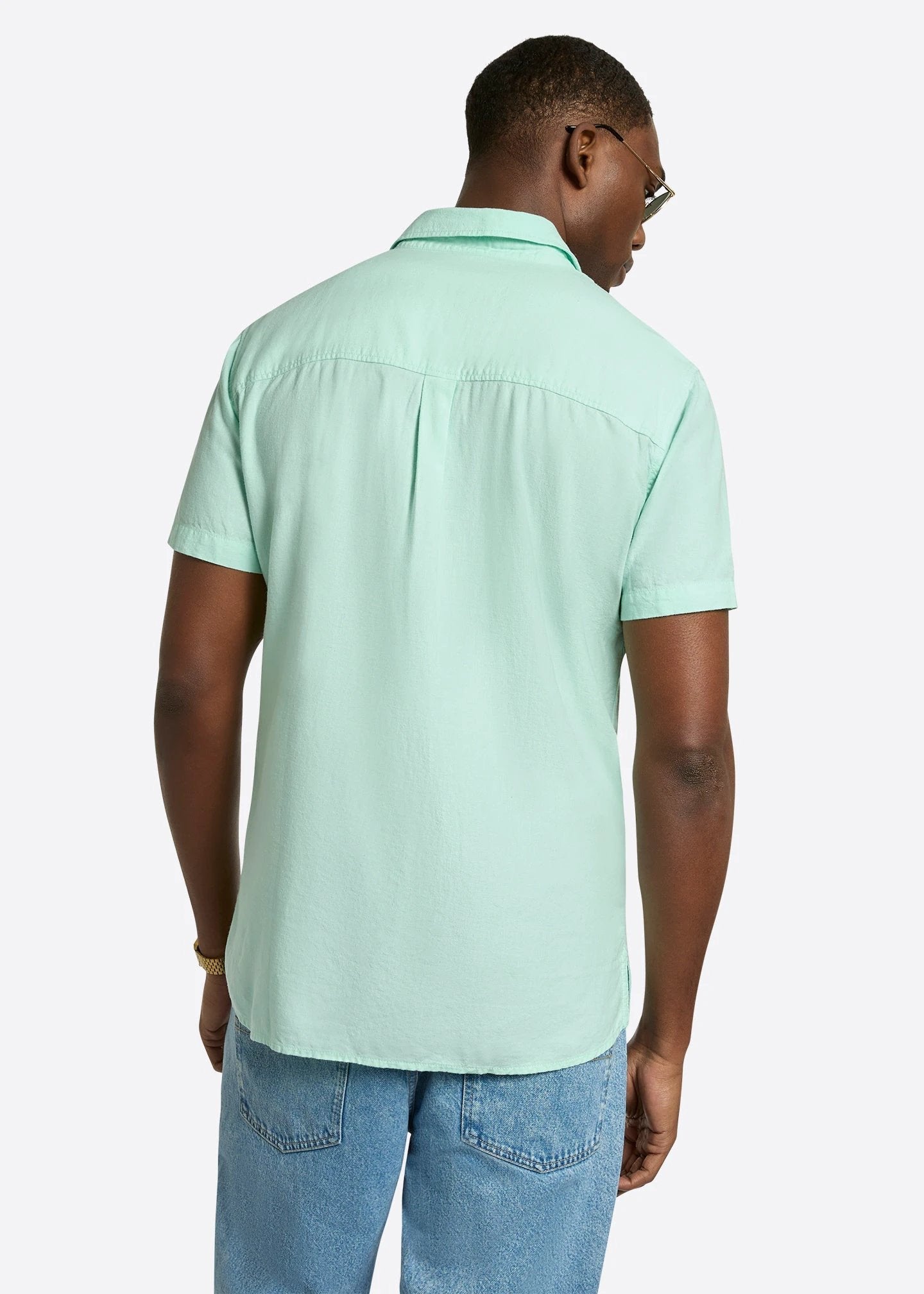 Camisa Nautica Mangas Cortas Lisa Para Caballeros by Nautica