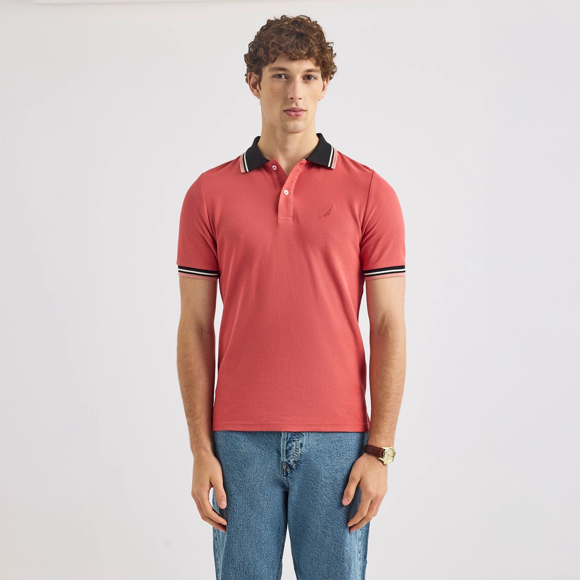 Poloshirt Nautica Mangas Cortas Liso Para Caballeros by Nautica