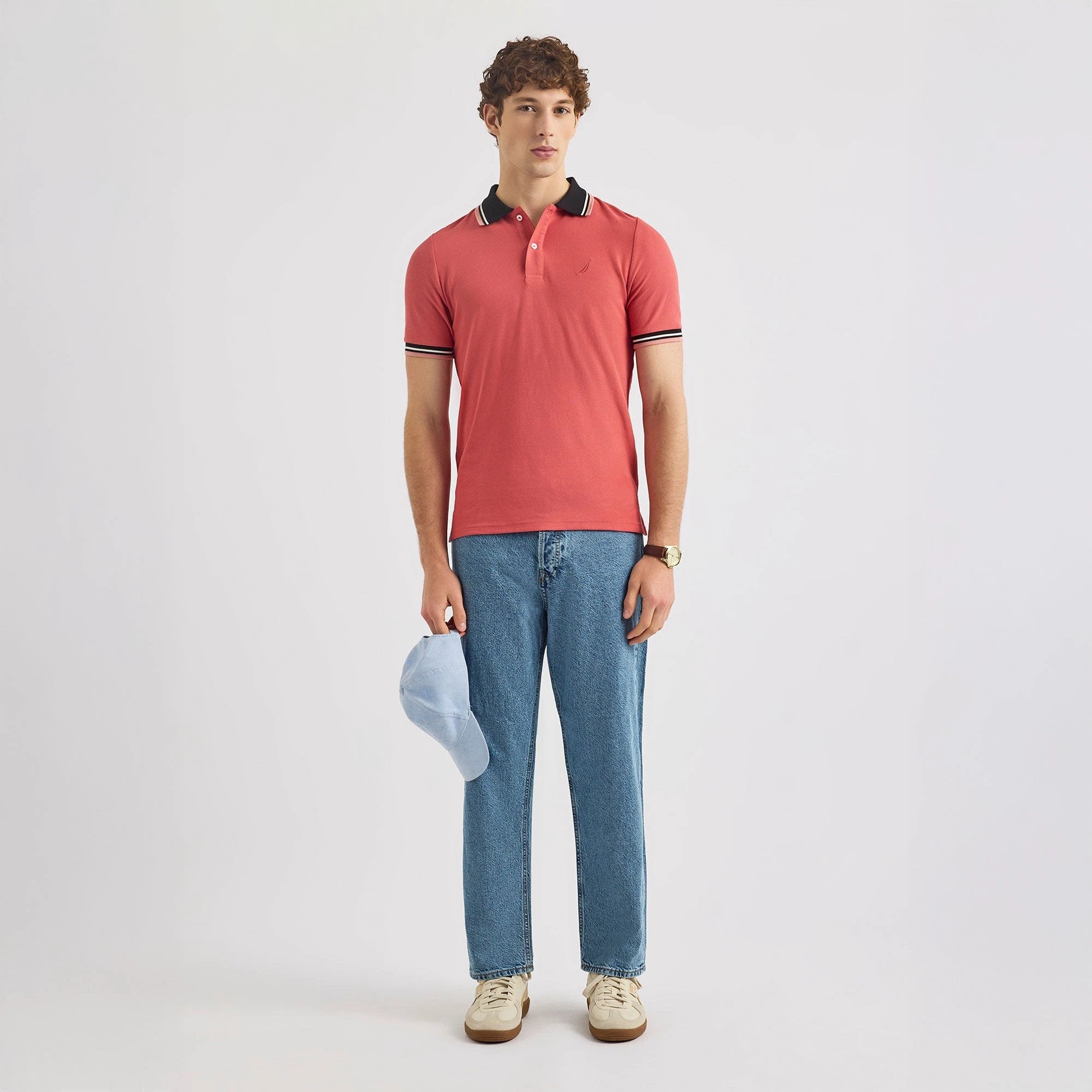 Poloshirt Nautica Mangas Cortas Liso Para Caballeros by Nautica