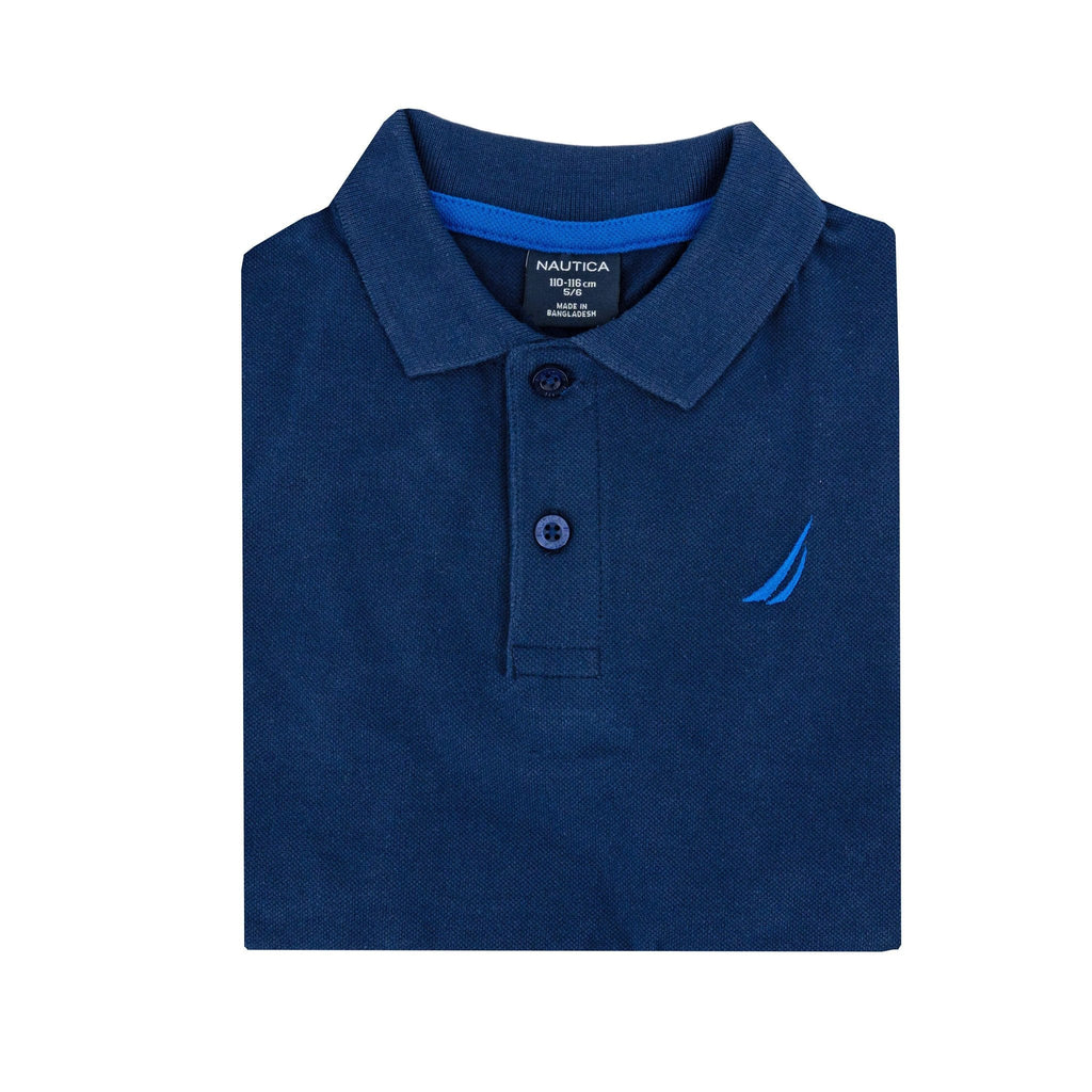 Poloshirt Nautica Mangas Cortas Liso P/ Niños by Nautica