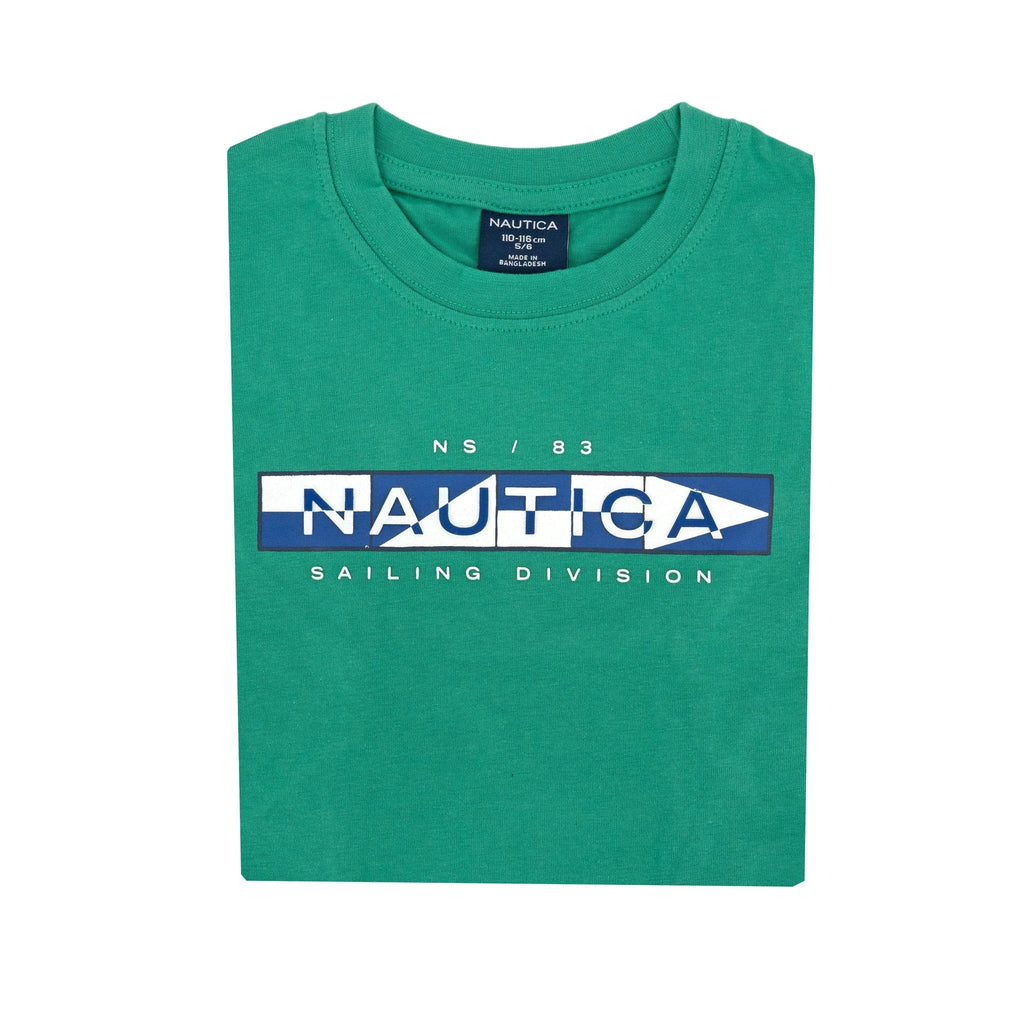 Camiseta Nautica Mangas Cortas Estampada P/ Niños by Nautica