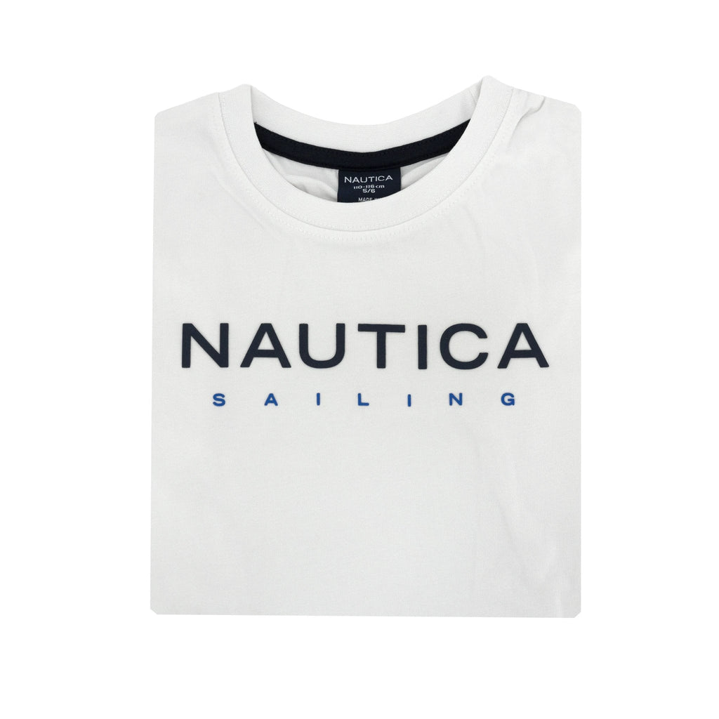 Camiseta Nautica Mangas Cortas Estampada P/ Niños by Nautica