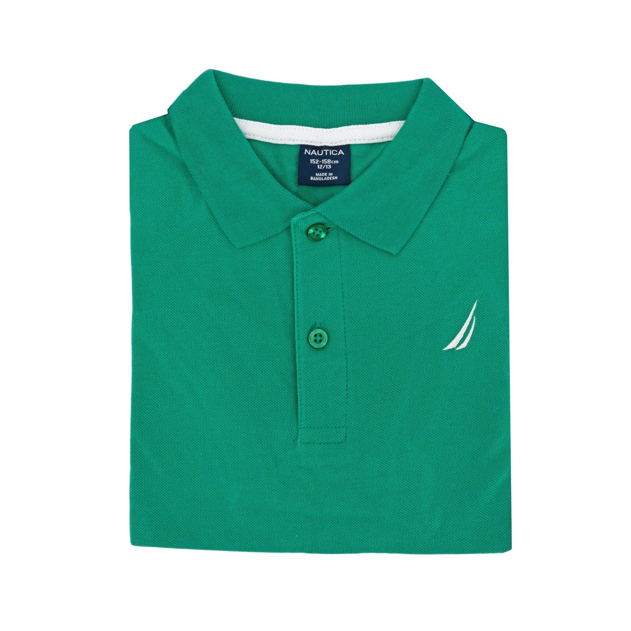 Poloshirt Nautica Mangas Cortas Liso P/ Niños by Nautica