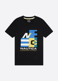 Camiseta Nautica Mangas Cortas Estampada P/ Niños by Nautica