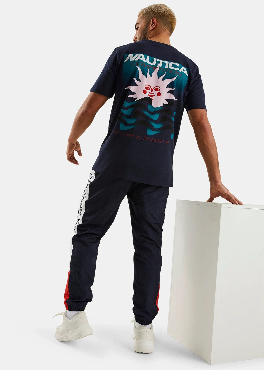 Camiseta Nautica Mangas Cortas Estampada Para Caballeros by Nautica