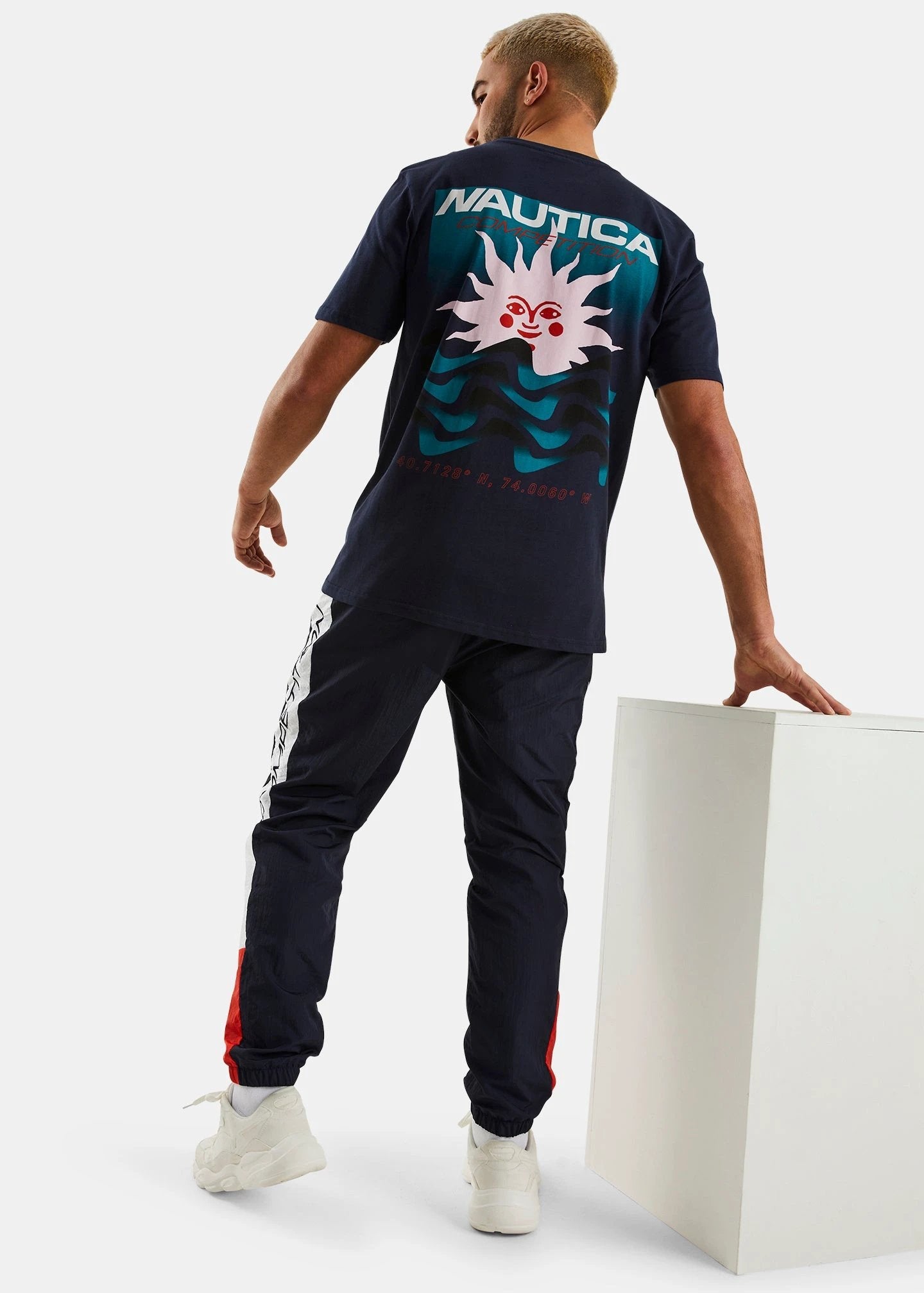 Camiseta Nautica Mangas Cortas Estampada Para Caballeros by Nautica
