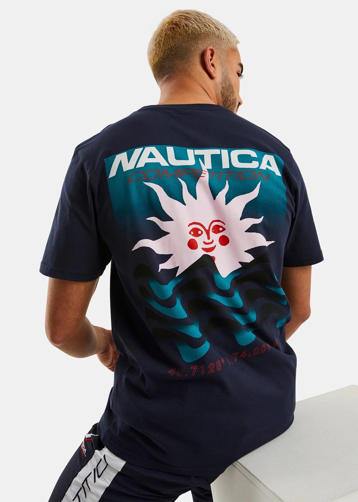 Camiseta Nautica Mangas Cortas Estampada Para Caballeros by Nautica
