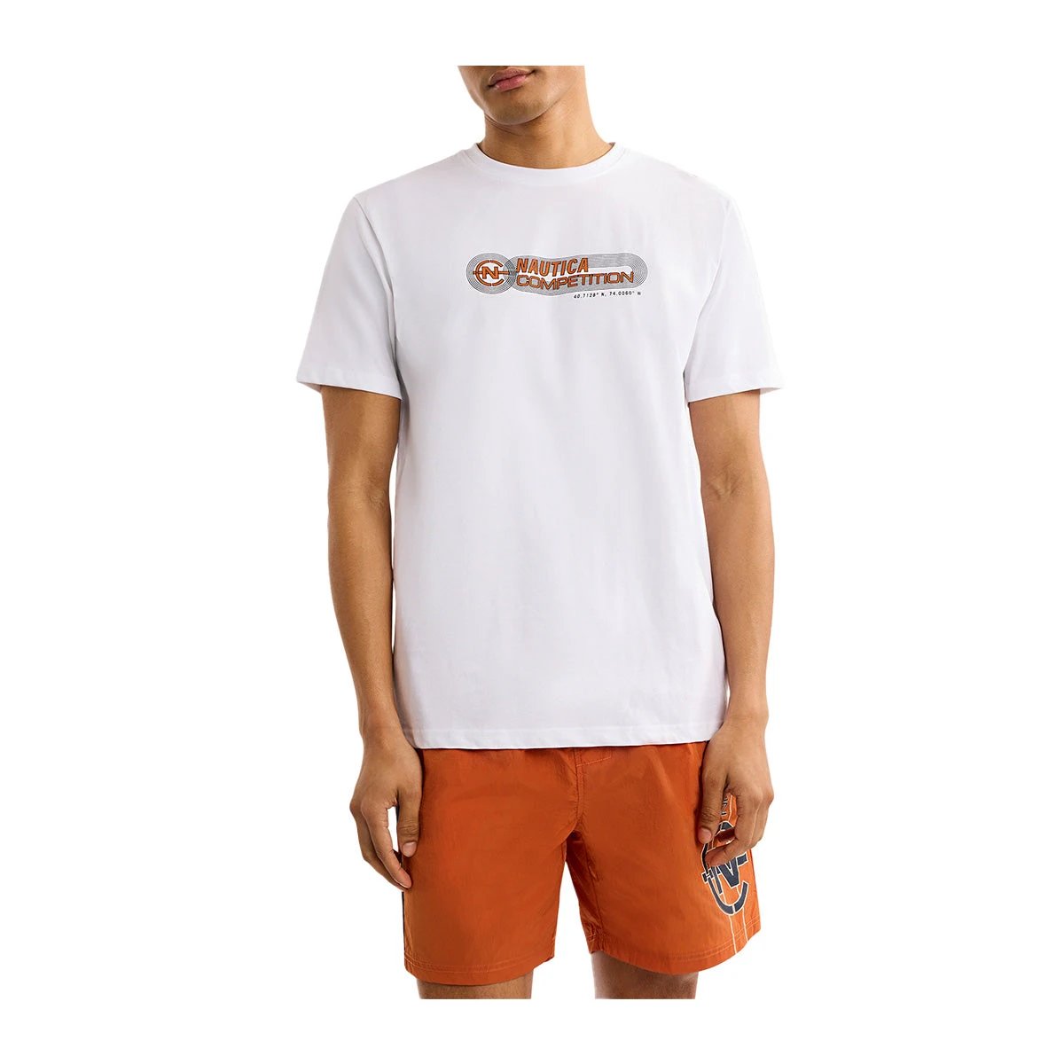 Camiseta Nautica Mangas Cortas Estampada Para Caballeros by Nautica