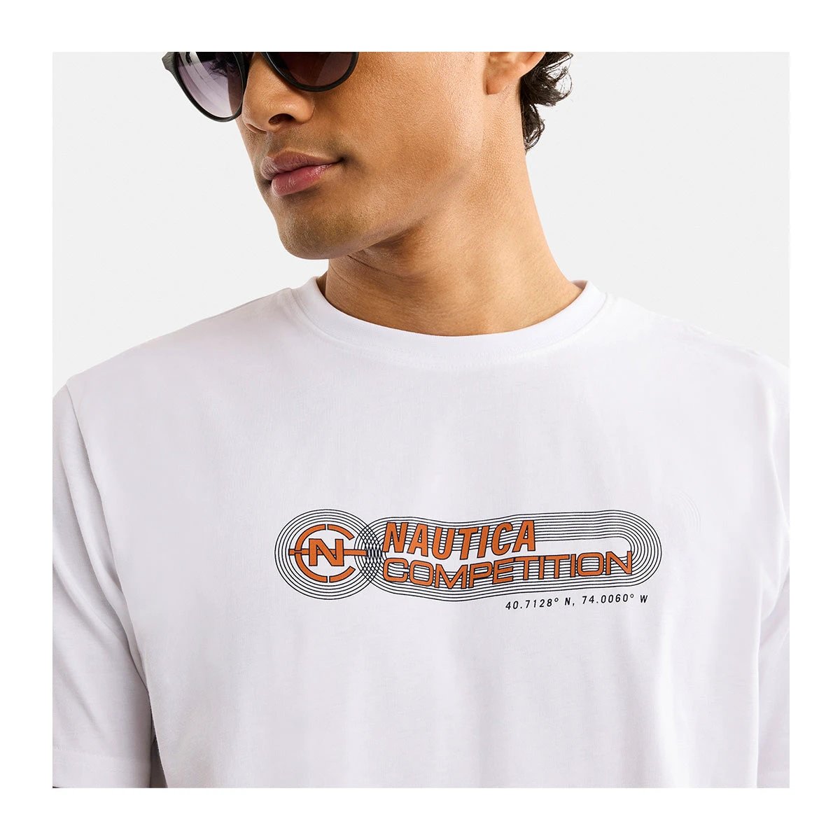 Camiseta Nautica Mangas Cortas Estampada Para Caballeros by Nautica